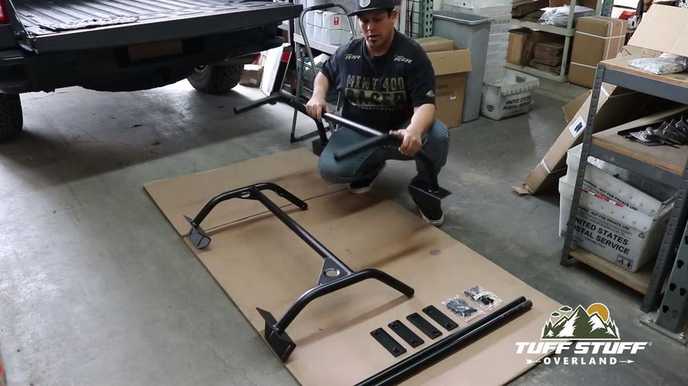 Installation Video: Universal Roof Top Tent Truck Bed Rack - Tuff Stuff Overland