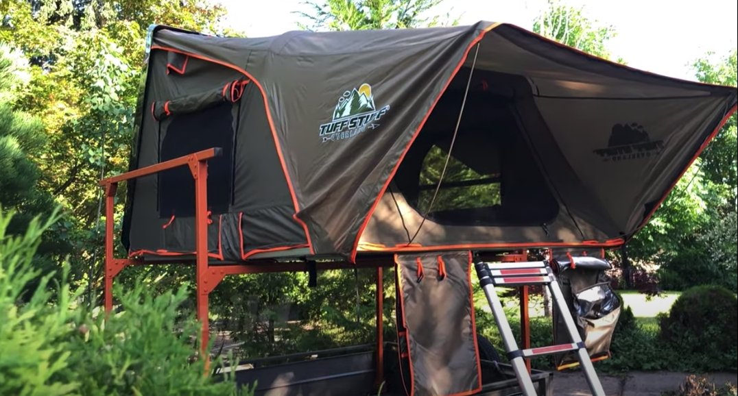 TUFF STUFF ALPHA - Mounting the Roof Top Tent on the Trailer - Tuff Stuff Overland
