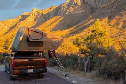 Tuff Stuff® ALPHA™ Hard Top Side Open Tent, Black, 4 Person - Tuff Stuff Overland - Roof Top Tent