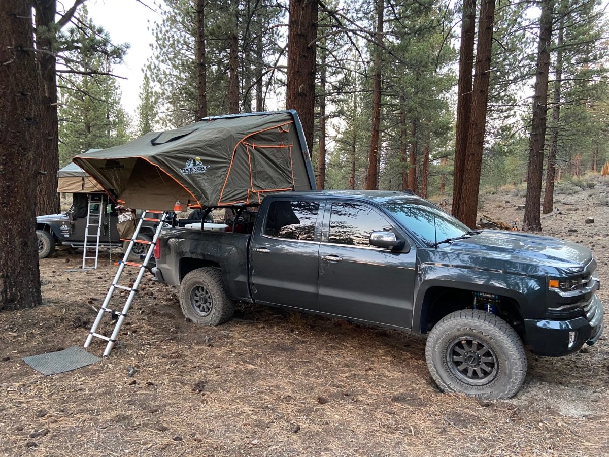 Tuff Stuff® ALPHA™ Hard Top Side Open Tent, Gray, 4 Person - Tuff Stuff Overland - Roof Top Tent