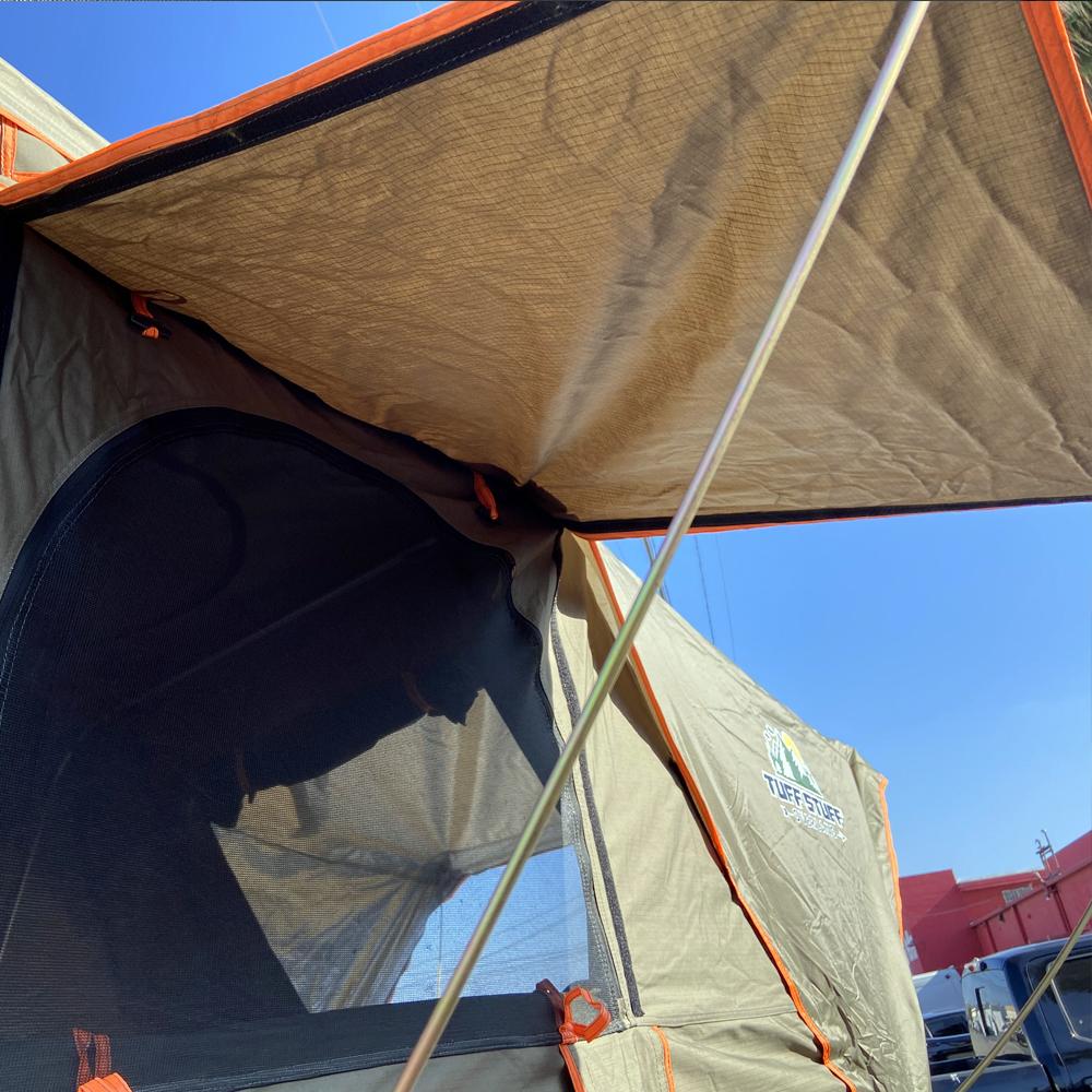 Tuff Stuff® ALPHA™ Hard Top Side Open Tent, Gray, 4 Person - Tuff Stuff Overland - Roof Top Tent
