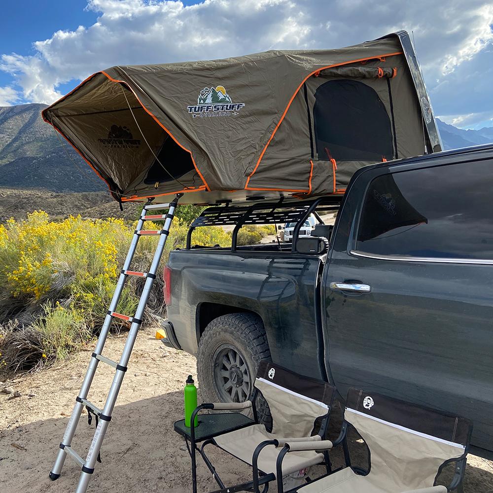 Tuff Stuff® ALPHA II™ Hard Top Side Open Tent, Black, 2 Person - Tuff Stuff Overland - Roof Top Tent