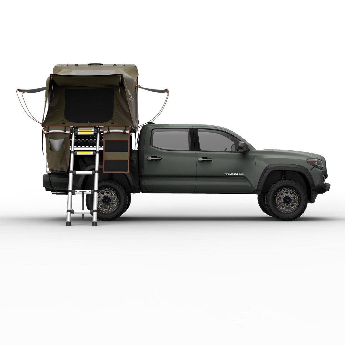 Tuff Stuff® ALPHA II™ Hard Top Side Open Tent, Black, 2 Person - Tuff Stuff Overland - Roof Top Tent