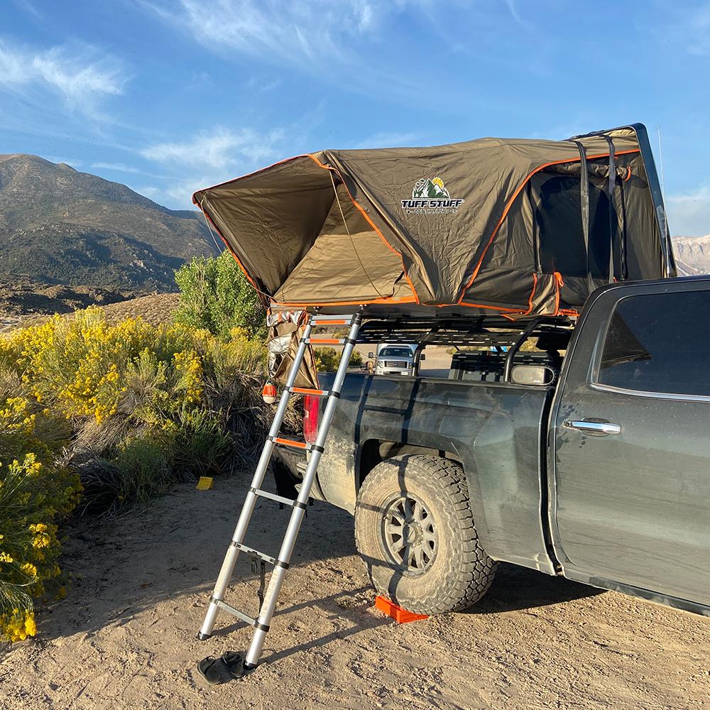 Tuff Stuff® ALPHA II™ Hard Top Side Open Tent, Black, 2 Person - Tuff Stuff Overland - Roof Top Tent
