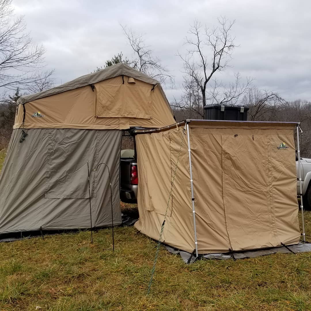 Tuff Stuff® Awning Camp Shelter Room W/ PVC Floor, 280G Material, 6.5′ x 8' - Tuff Stuff Overland - Awning Shelter Room