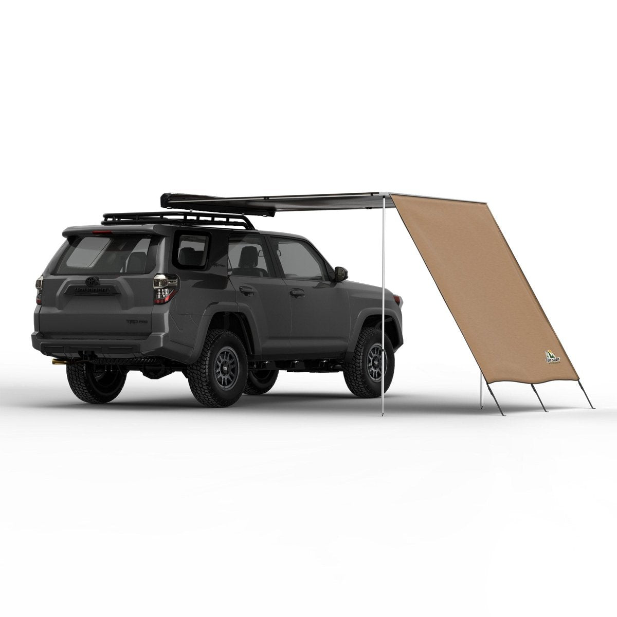 Truck or Car Awning Shade Wall, Feet, Poly-Cotton Ripstop Fabric