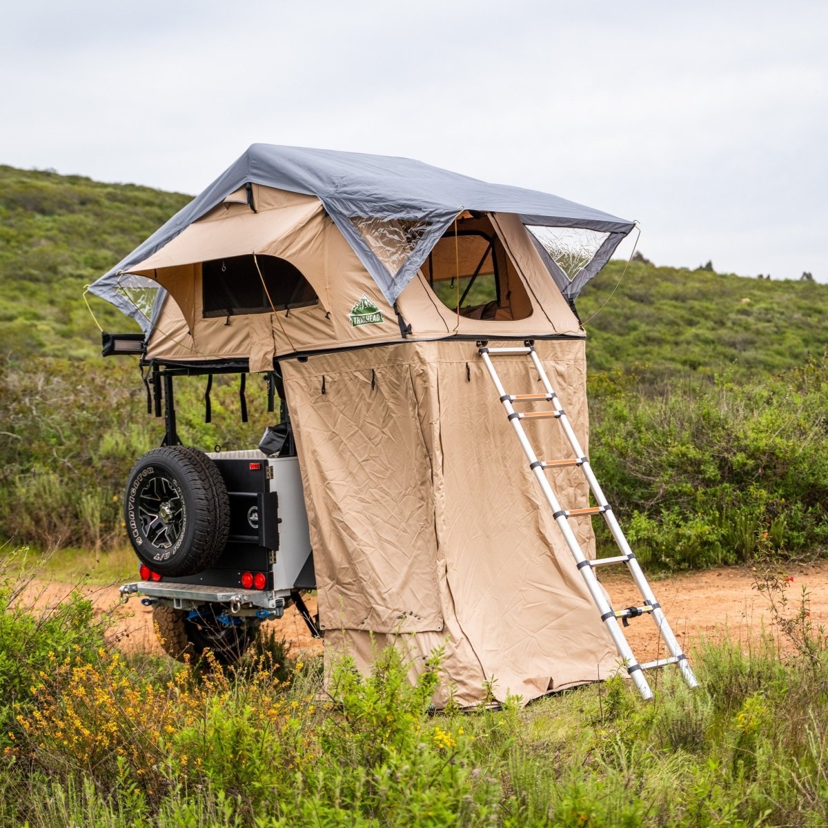 Tuff Stuff® Overland Roof Top Tent Annex Room, w/ Floor, Delta & TRAILHEAD™ - Tuff Stuff Overland - Annex Room