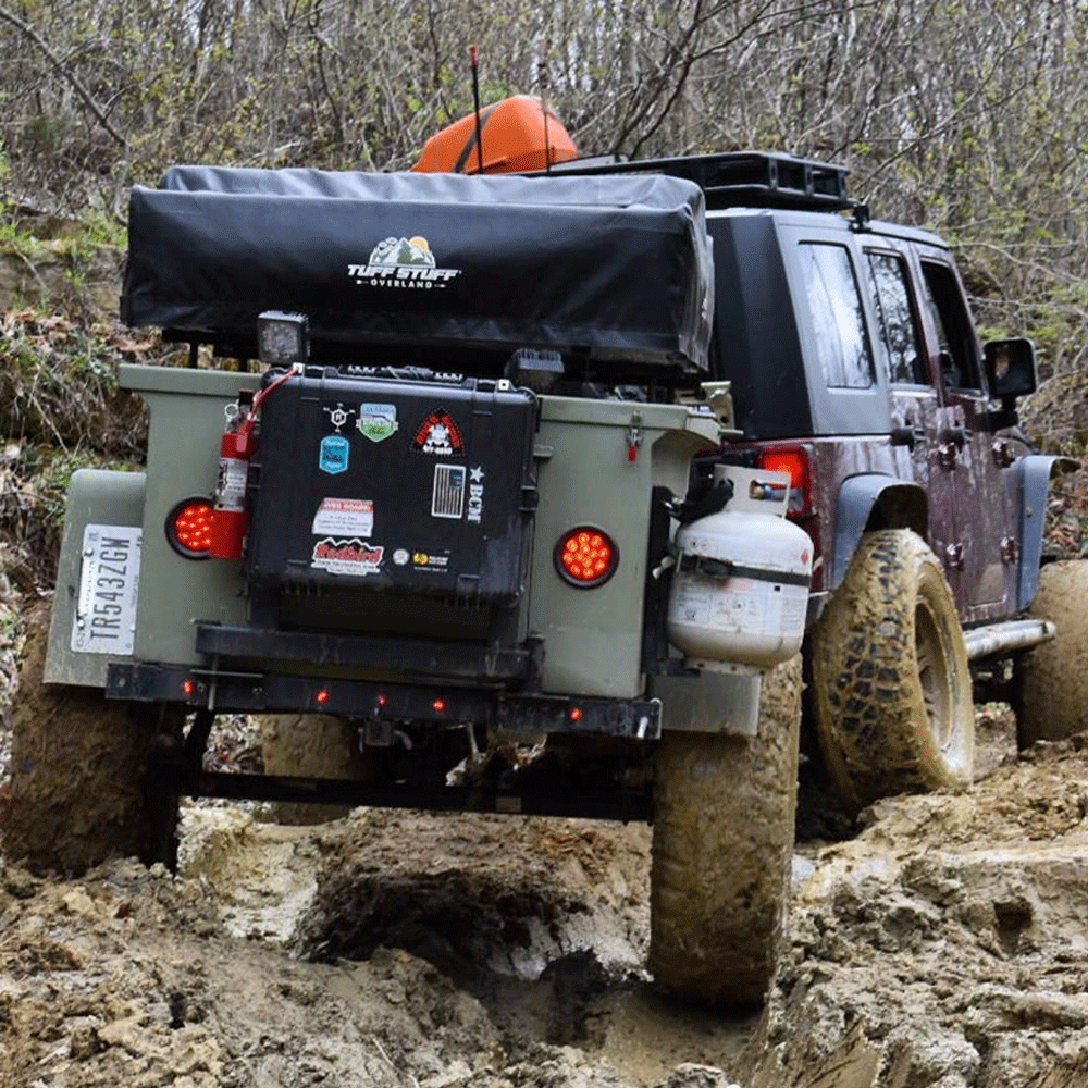 Tuff Stuff® Overland Roof Top Tent, Driving Cover, Black - Tuff Stuff 4x4 & Tuff Stuff Overland
