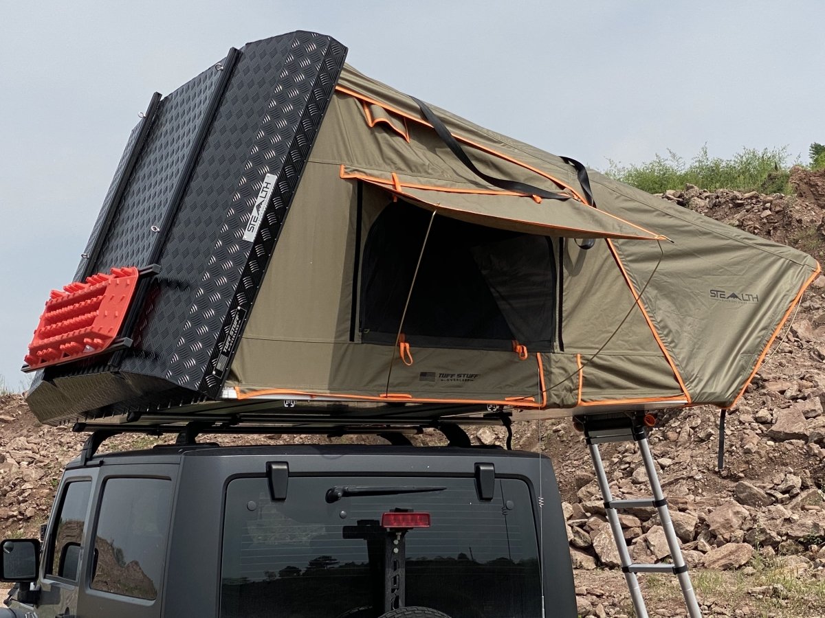 Tuff Stuff® Stealth™ Aluminum Side Open Tent, 3+ Person - Tuff Stuff Overland - Roof Top Tent