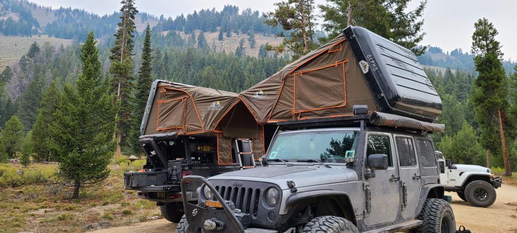 Tuff Stuff® ALPHA™ Hard Top Side Open Tent, Black, 4 Person - Tuff Stuff Overland - Roof Top Tent