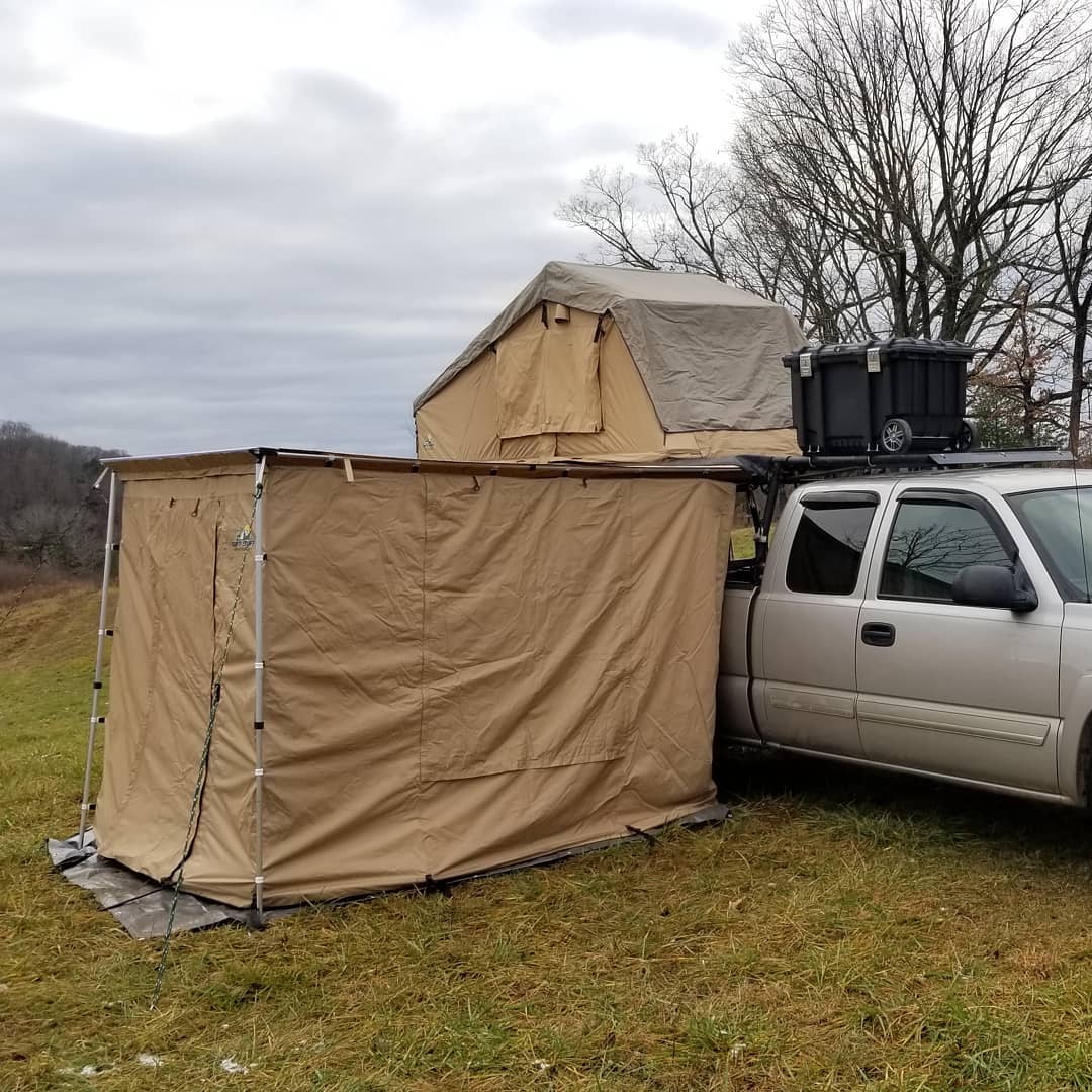 Tuff Stuff® Awning Camp Shelter Room W/ PVC Floor, 280G Material, 6.5′ x 8' - Tuff Stuff Overland - Awning Shelter Room