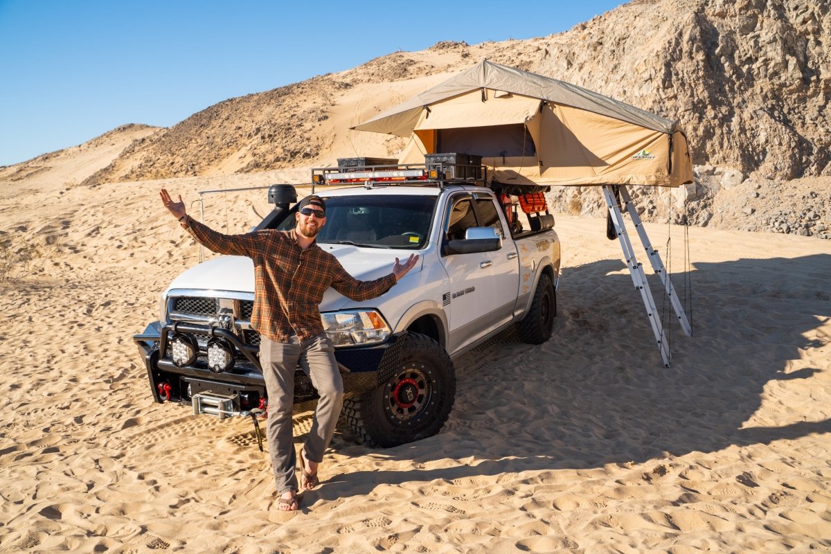 Elite Rooftop Tent Includes Annex Room 4 5 Person Tan