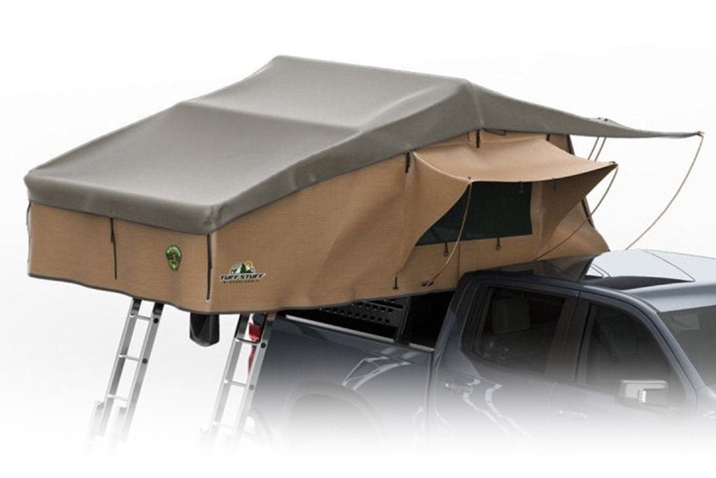 cheap roof top tent Tuff Stuff TS-RTT-ANX-ELT Elite Overland Roof Top Tent & Annex Room, 5 Person