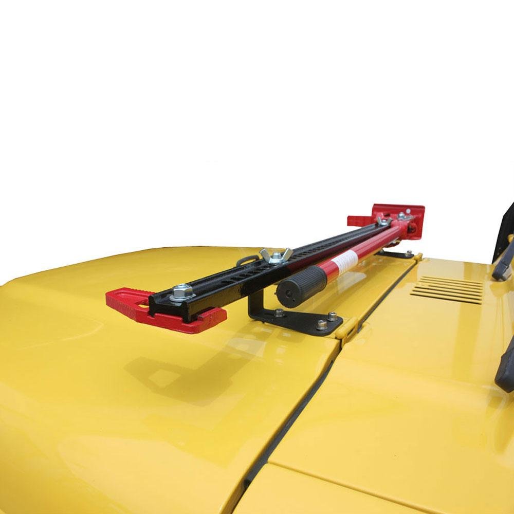 Tuff Stuff® jack mount has been designed with an integrated security padlock mounting system to ensure nobody removes your jack from your vehicle while parked.