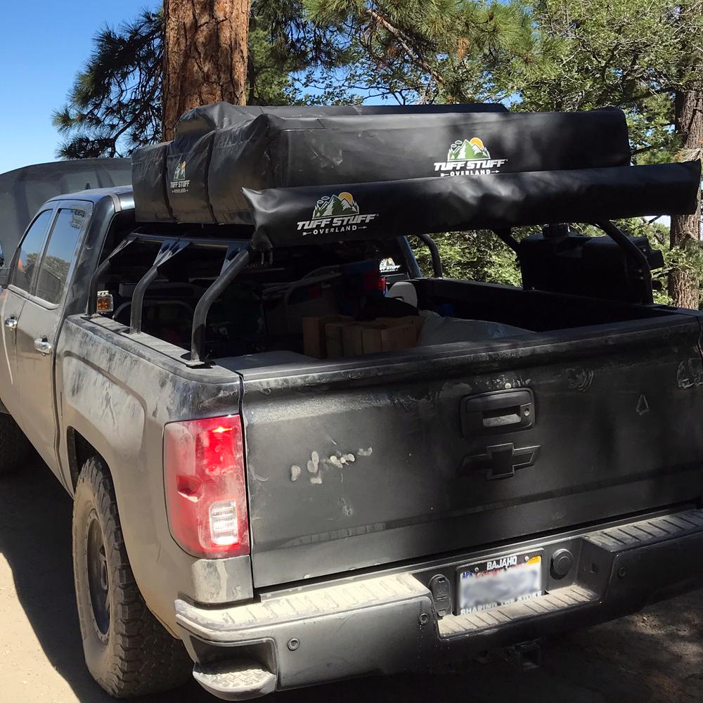 Diy roof best sale top tent rack