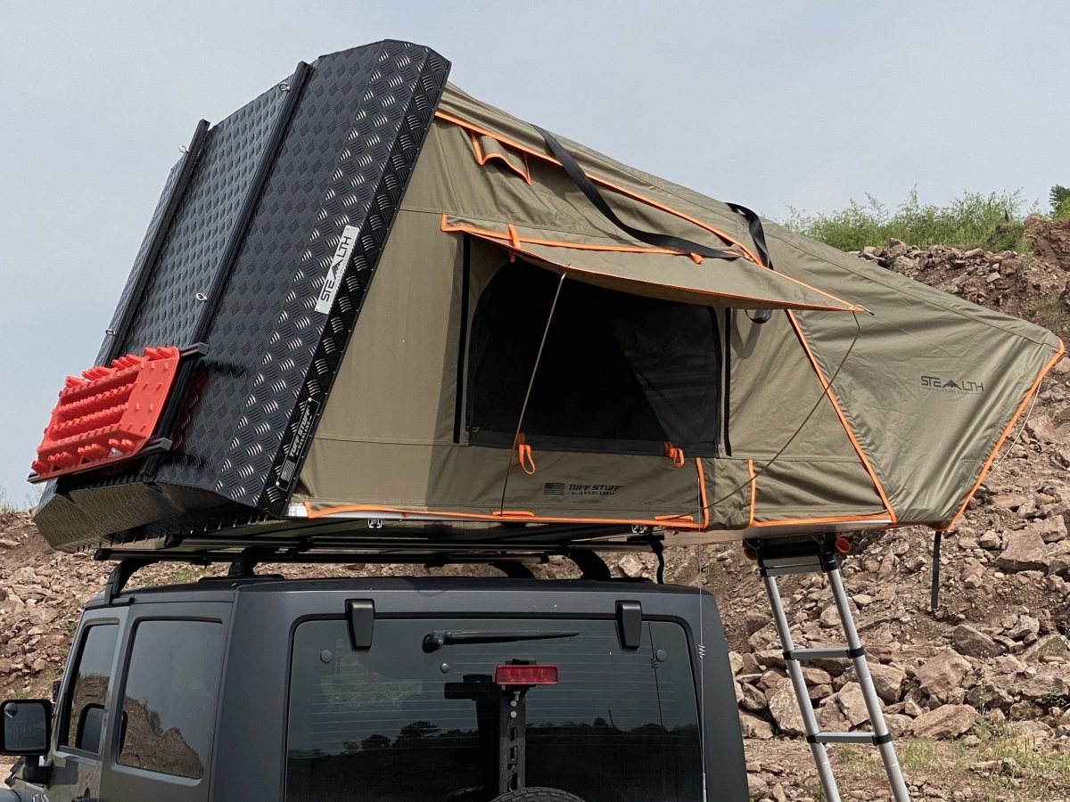 Tuff Stuff TS-RTT-STLTH Stealth Aluminum Side Open Tent, 3+ Person