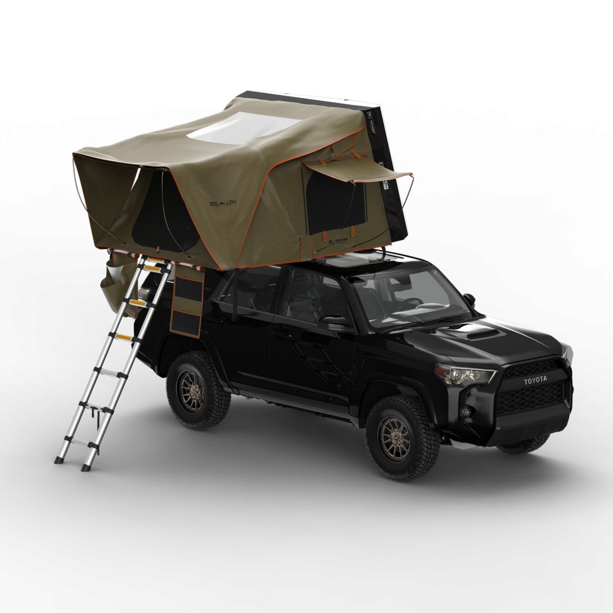 Stealth Hardshell Rooftop Tent Aluminum 3 Person Black