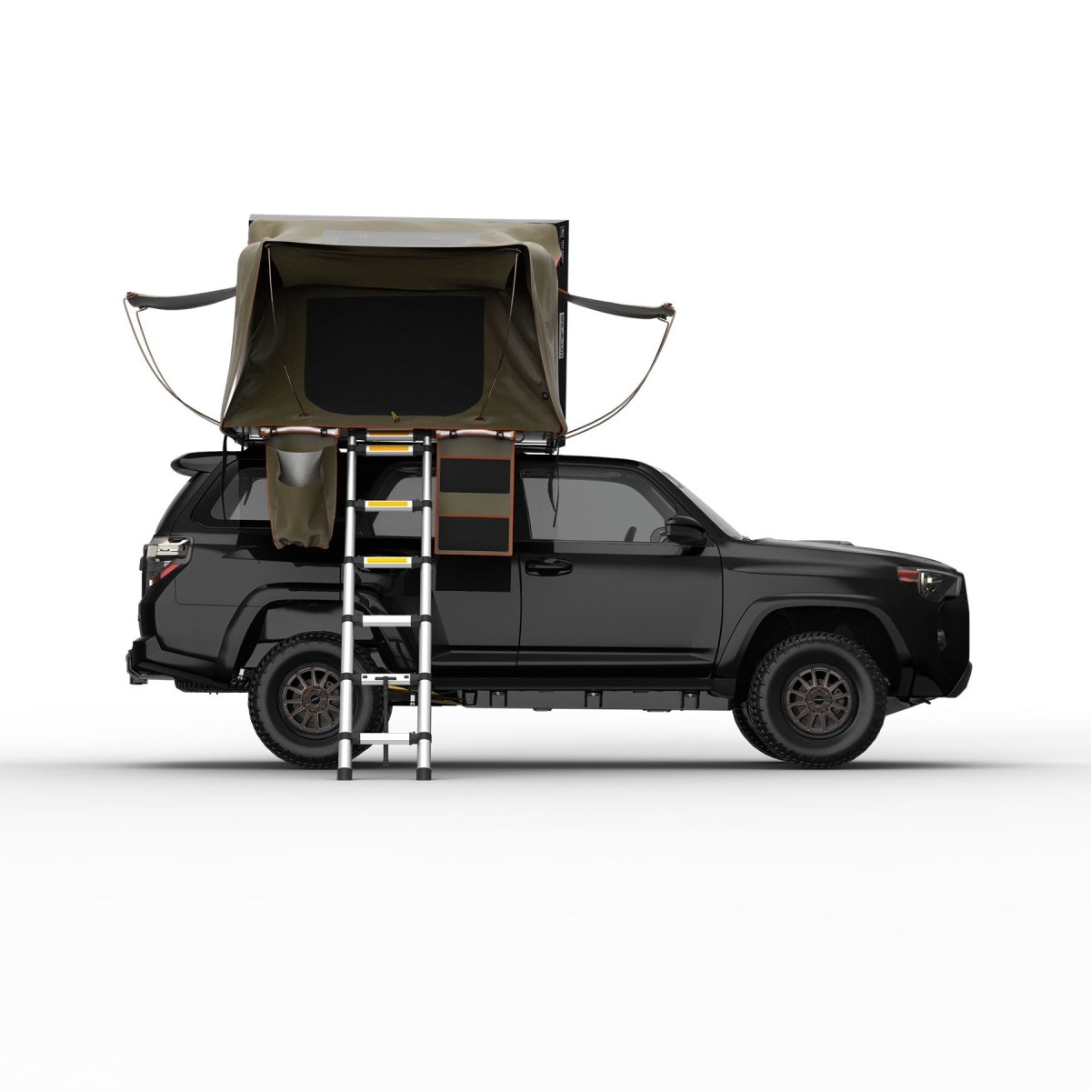 Stealth Hardshell Rooftop Tent Aluminum 3 Person Black